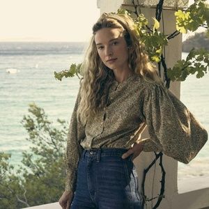 NWT Dôen Ballon Sleeve Blouse Size XS